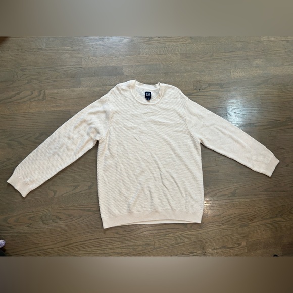 Gap cotton relaxed cream sweater size XL - Picture 1 of 10
